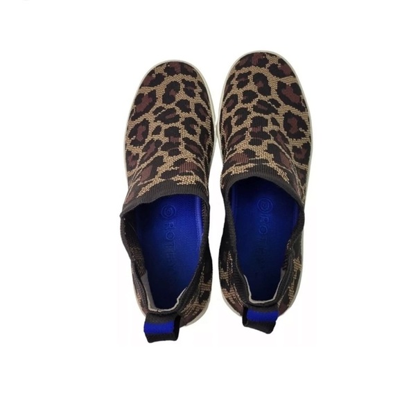 Rothy’s The Chelsea Sneaker Wildcat Sz 8 Leopard Animal Print Brown - Picture 4 of 10